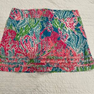 VGUC Lilly Pulitzer Marigold Skort Let's Cha Cha 12